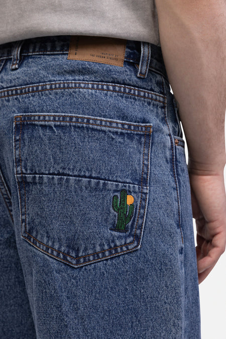 Jeans wide Mid blue denim - REDEFINED REBEL