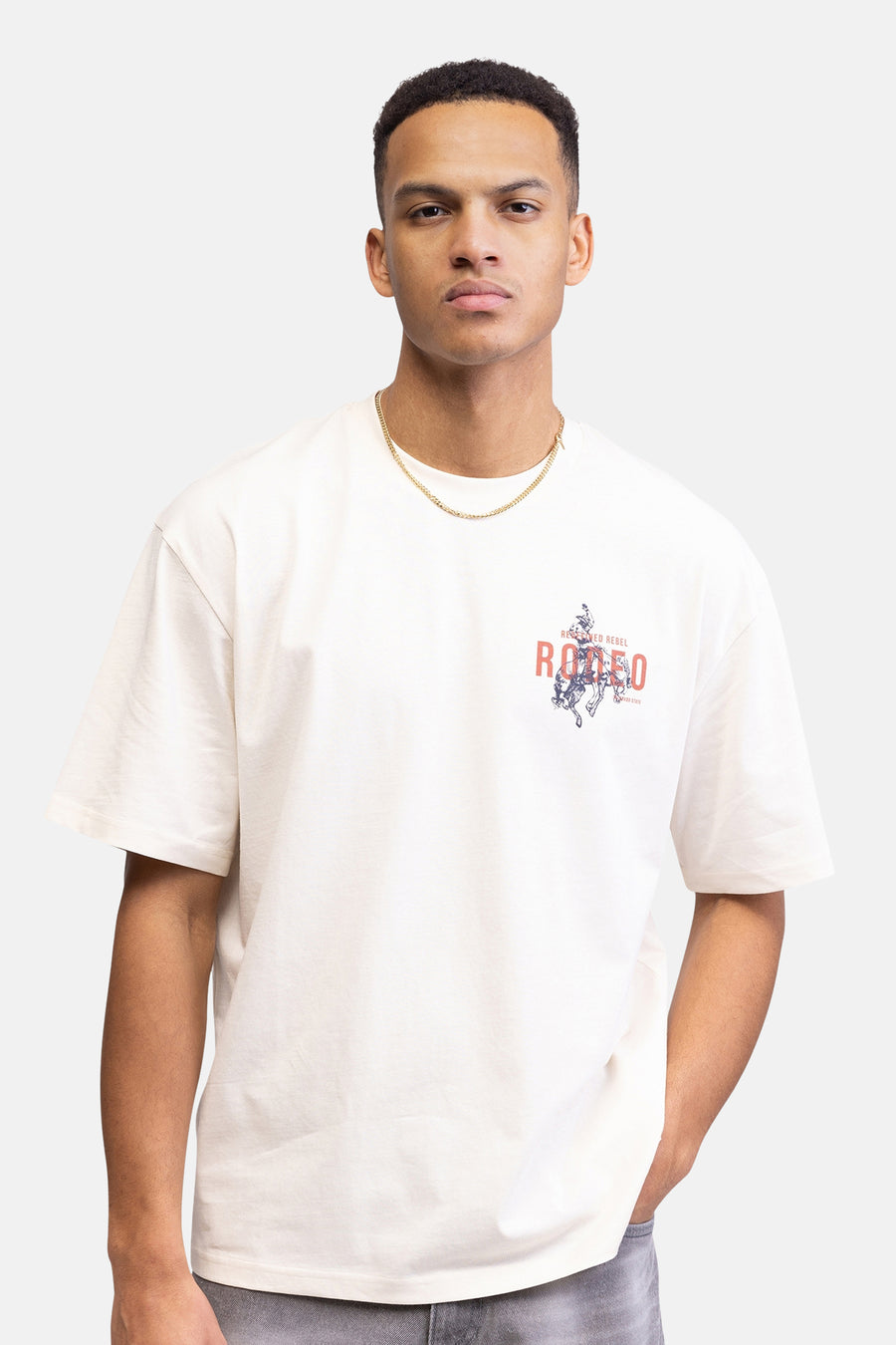 T-shirt à manches courtes - écru - REDEFINED REBEL