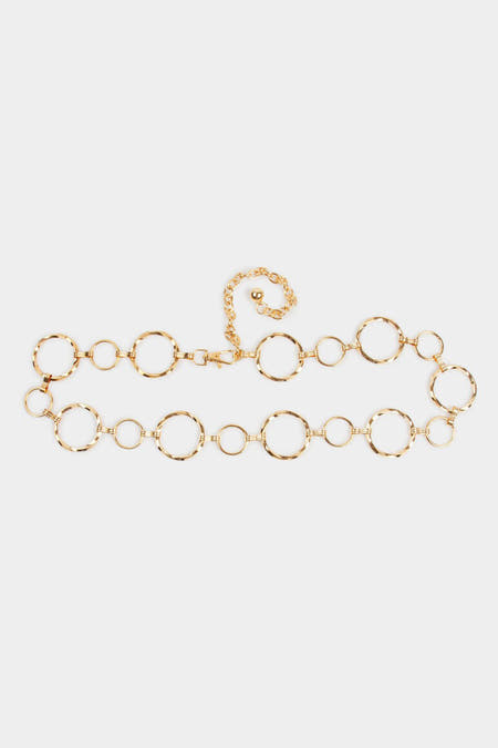 Ceinture en or de Morgan De Toi, avec maillons et fermeture à mousqueton.