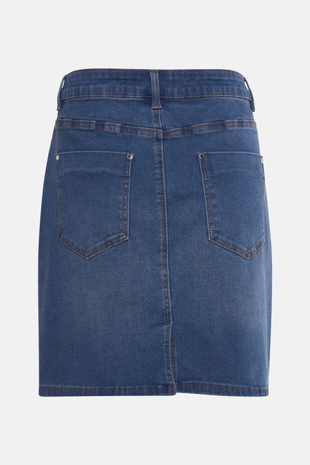 Jupe courte - mid blue denim