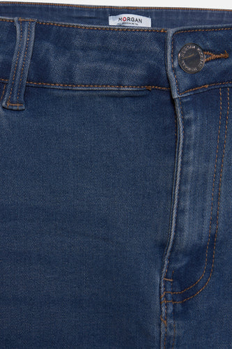 Jupe courte - mid blue denim - Morgan De Toi