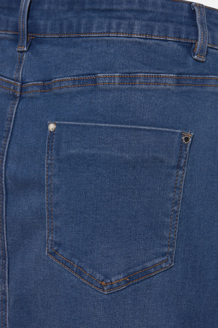 Jupe courte - mid blue denim