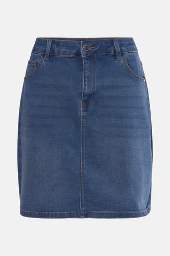 Jupe courte - mid blue denim - Morgan De Toi