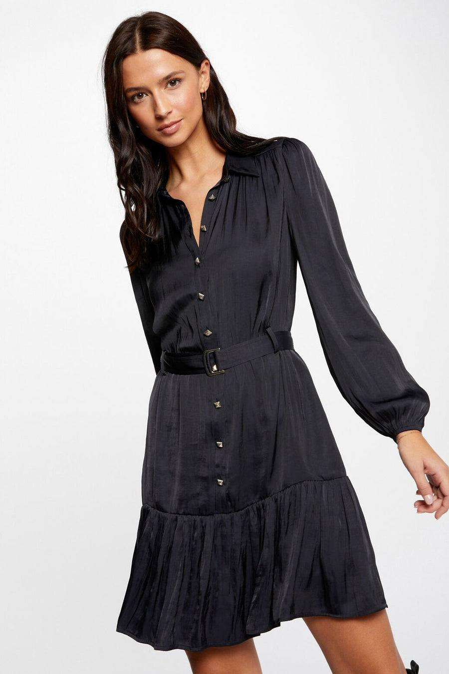 Robe &agrave; manches longues - bleu