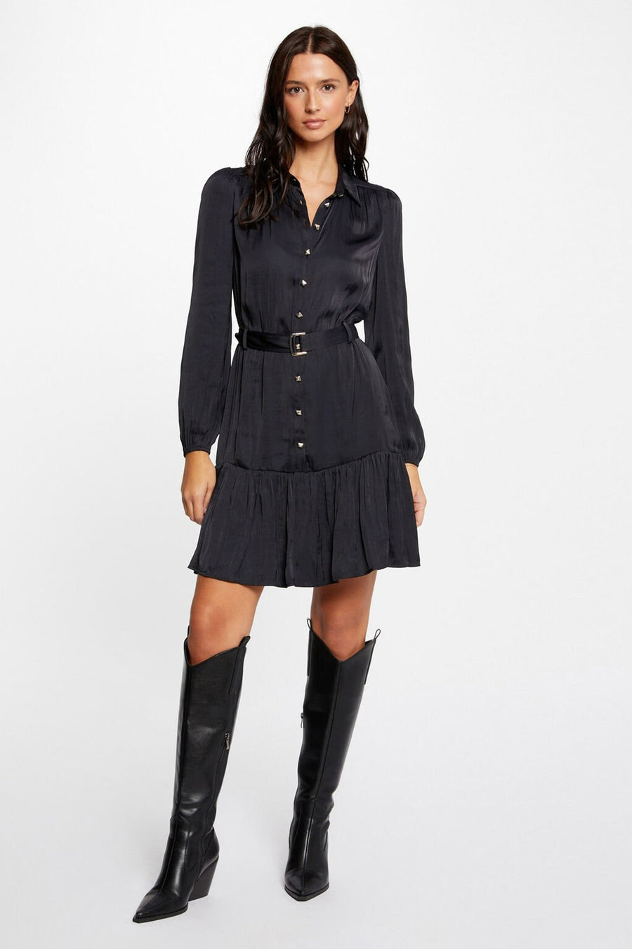 Robe &agrave; manches longues - bleu