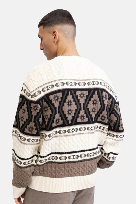 Pull à col rond - Multicolore