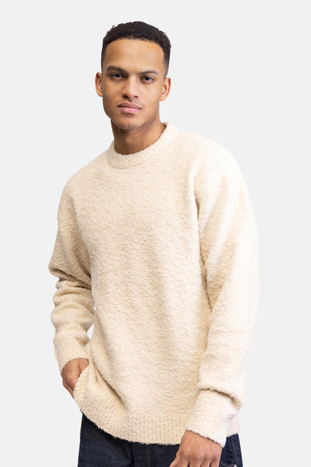 Pull à col rond - écru