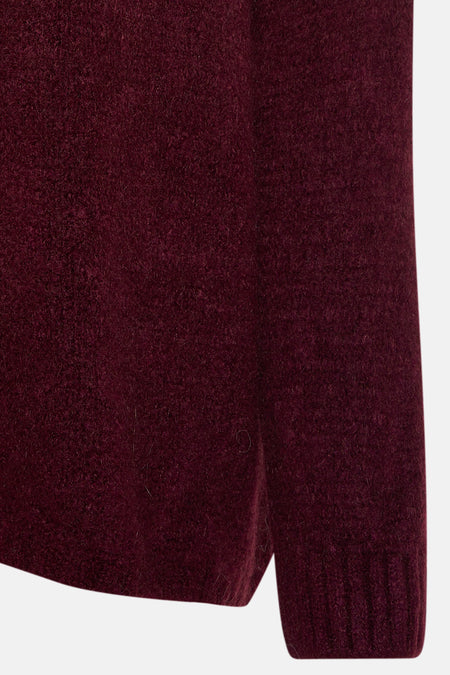Pull à col rond - Bordeaux