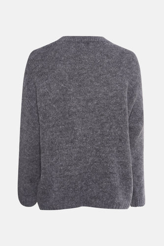 Pull à col rond - gris - Terra di Siena