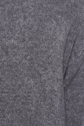 Sweat-shirt gris avec col rond de Terra di Siena, d'une douce texture cotonneuse et d'un pli subtil.