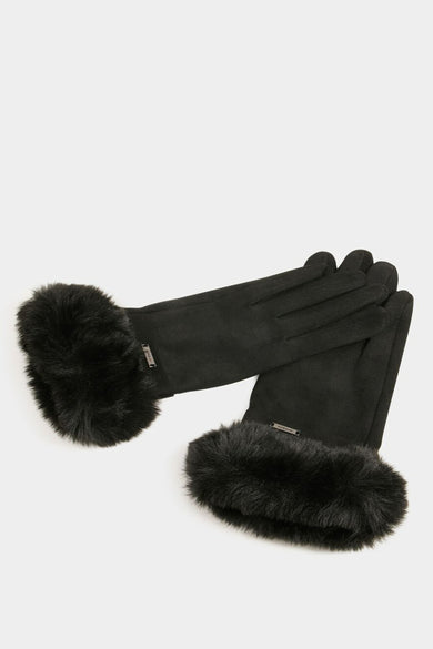 Gants de Morgan de Toi avec bordure en fausse fourrure.