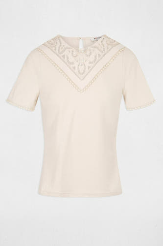 T-shirt à manches courtes - écru