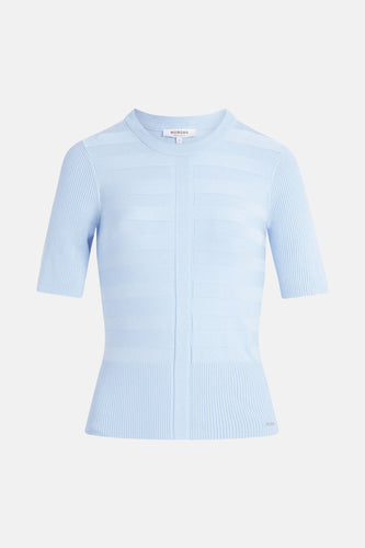 Pull à col rond - bleu - Morgan De Toi