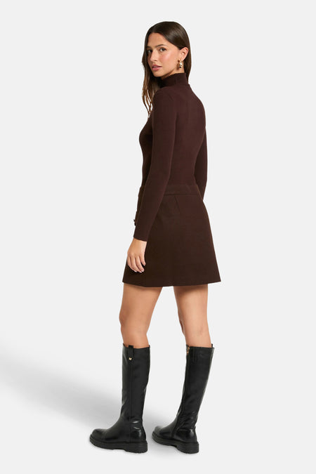 Robes manches longues brun - Morgan De Toi