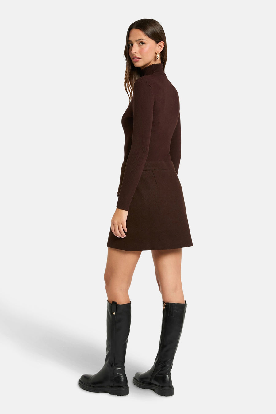 Robe à manches longues - brun - Morgan De Toi