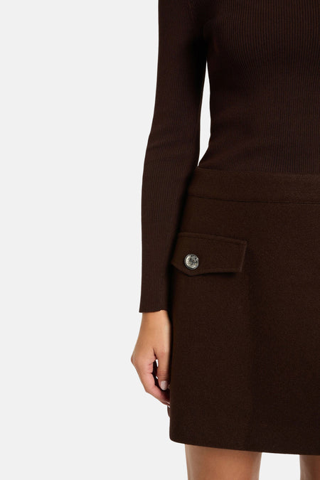 Robes manches longues brun - Morgan De Toi