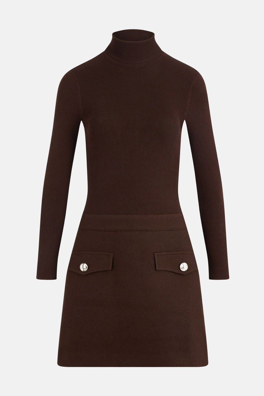 Robe à manches longues - brun - Morgan De Toi