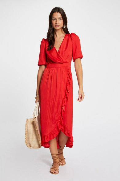 Robe à manches courtes - orange