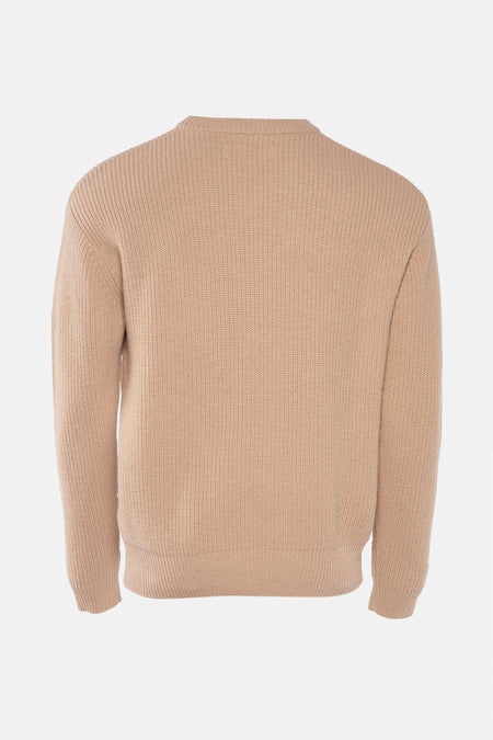Pull col O Beige - WOODBIRD