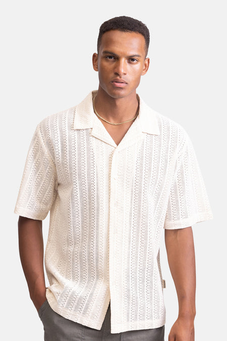 Chemise à manches courtes - écru