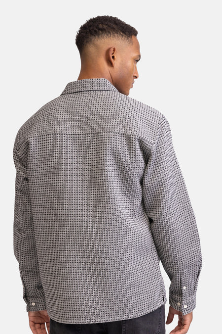 Chemise à manches longues - gris