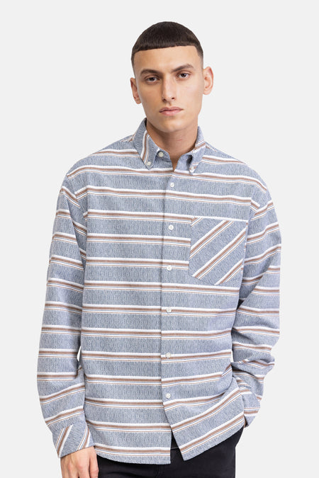 Chemise à manches longues - bleu