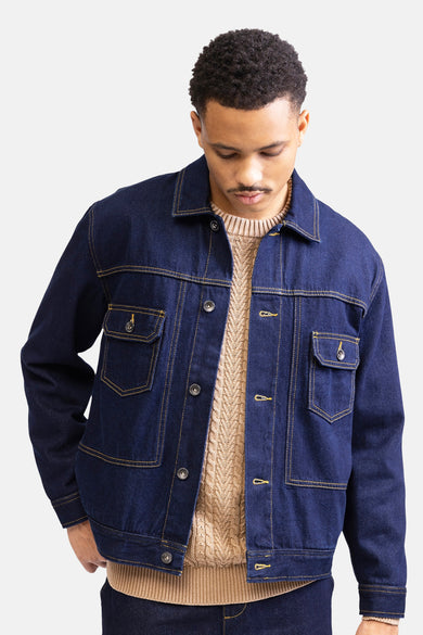 Veste en jean Dark blue denim - REDEFINED REBEL
