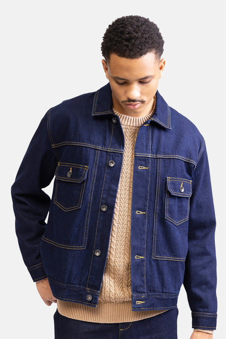 Veste en jean Dark blue denim - REDEFINED REBEL