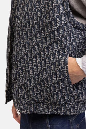 Gilet multicolore REDEFINED REBEL, avec un motif all-over et une poche.
