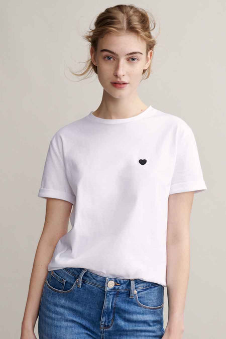 Top uni manche courte Blanc - OPUS