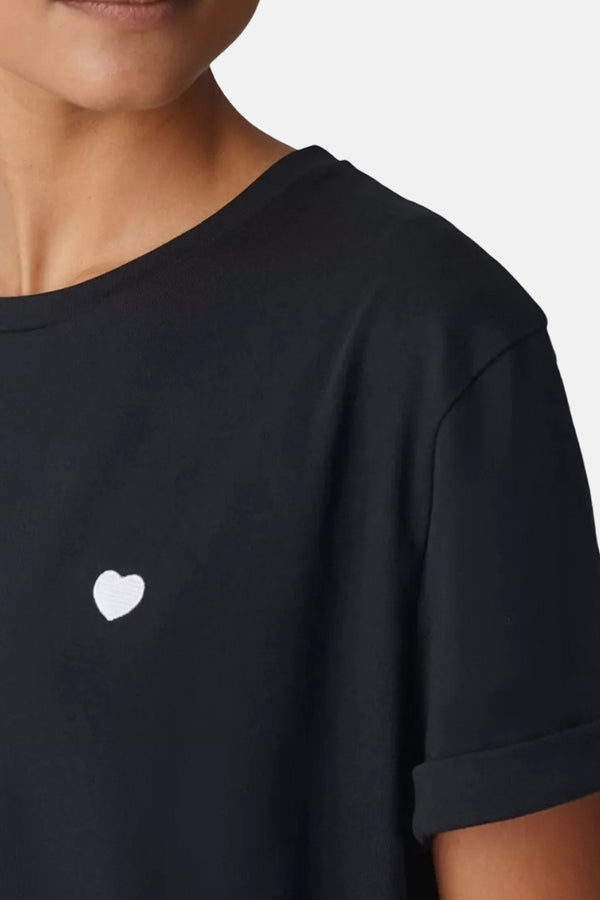 Top uni manche courte Noir - OPUS