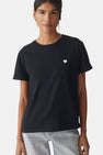 Top uni manche courte Noir - OPUS