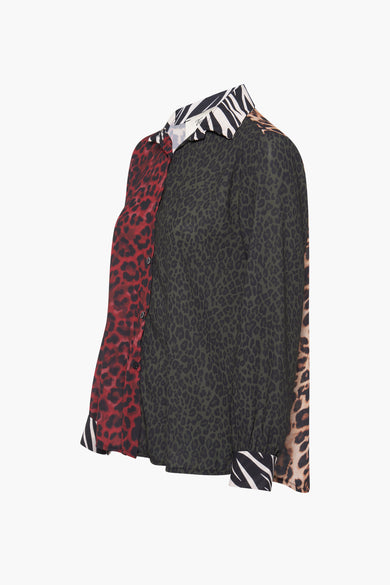 Chemise à manches longues - multicolore