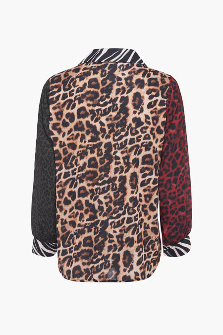 Chemise à manches longues - multicolore