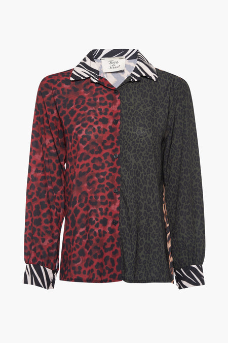 Chemise à manches longues - multicolore