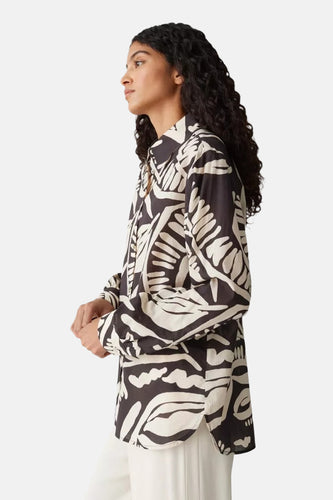 Chemise à manches longues - brun - OPUS