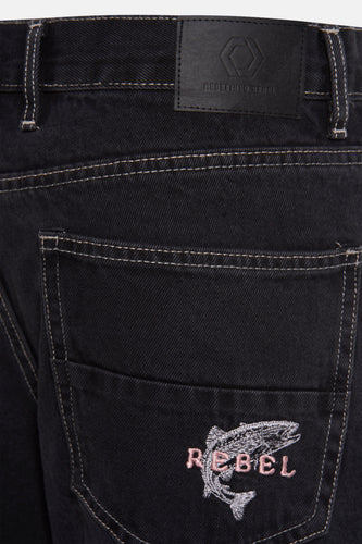 Short - dark grey denim - REDEFINED REBEL - 10