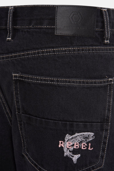 short en jean Dark grey denim - REDEFINED REBEL