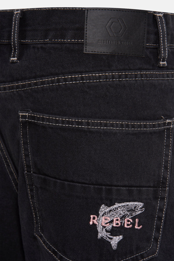 short en jean Dark grey denim - REDEFINED REBEL