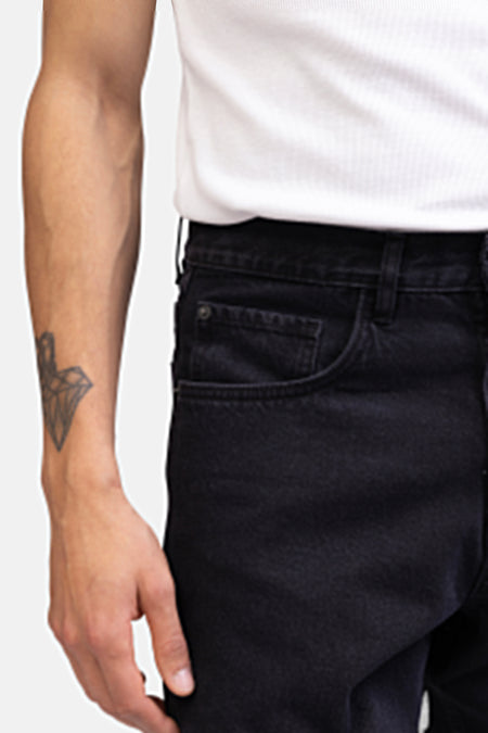 Jeans wide black denim - REDEFINED REBEL