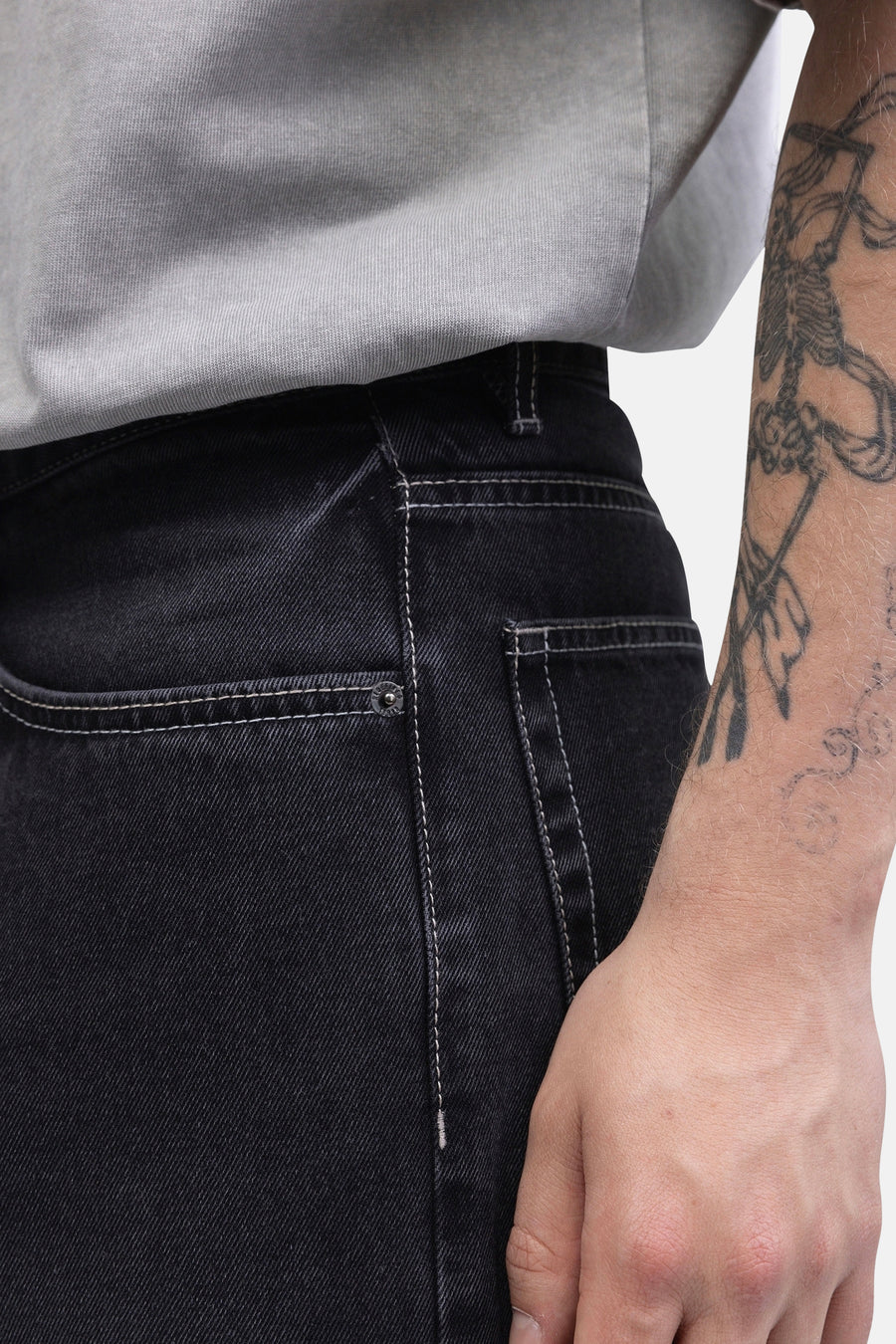 Jeans wide dark grey denim - REDEFINED REBEL - REDEFINED REBEL