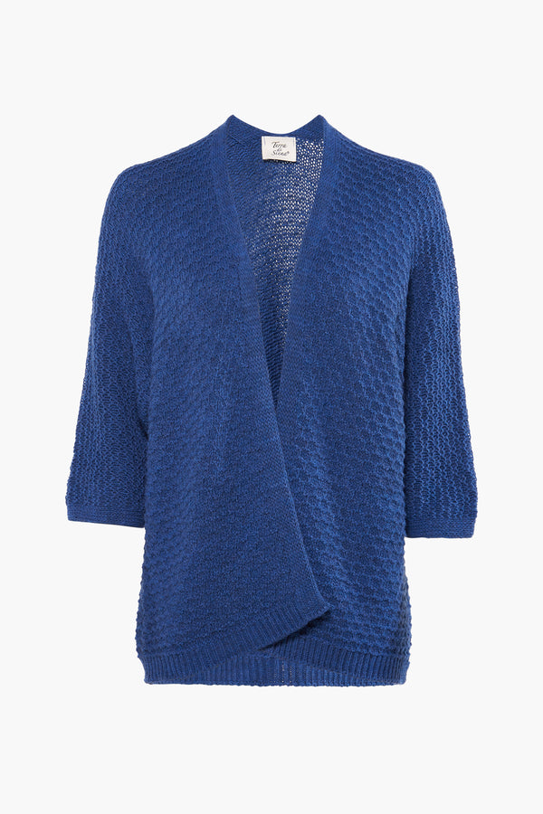 Cardigan Bleu - Terra di Siena