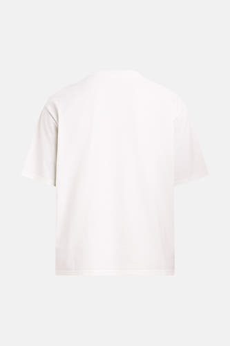 T-shirt blanc à manches courtes REDEFINED REBEL avec col rond, vue arrière.