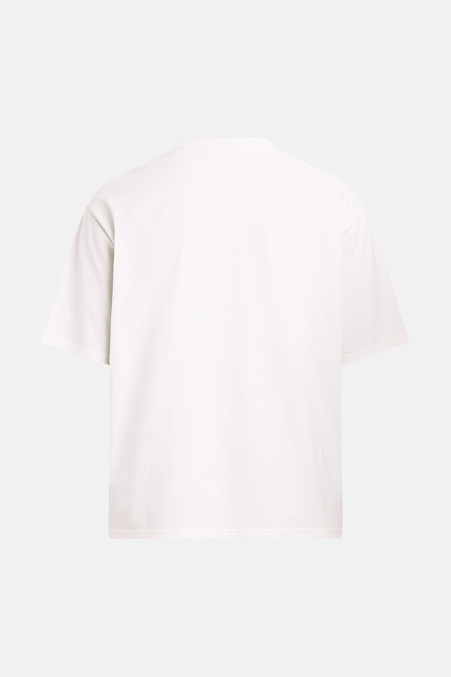 T-shirt blanc à manches courtes REDEFINED REBEL avec col rond, vue arrière.