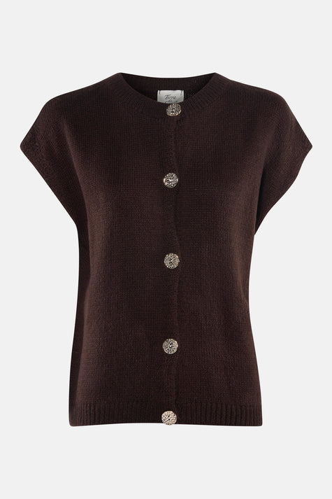 Cardigan brun - Terra di Siena