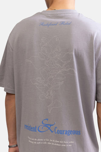 T-shirt à manches courtes - gris