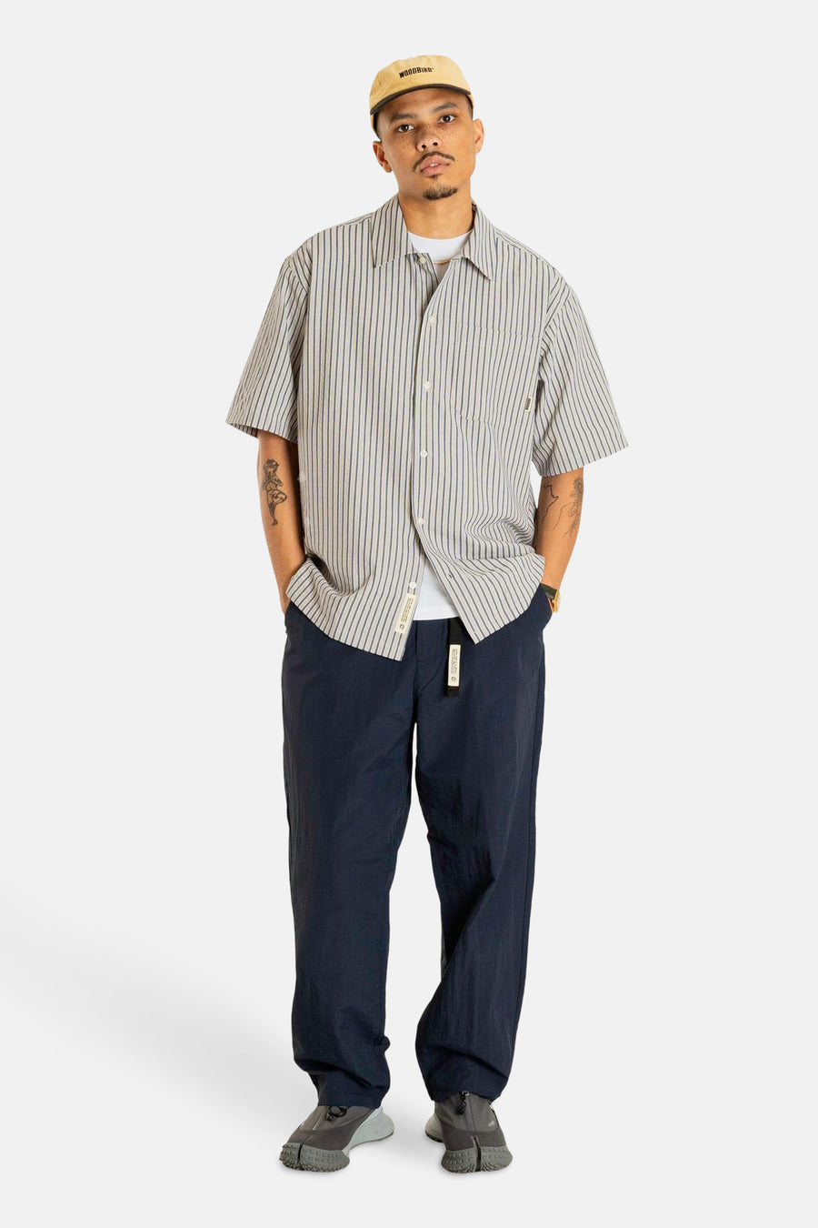 Chemise à manches courtes - gris - WOODBIRD