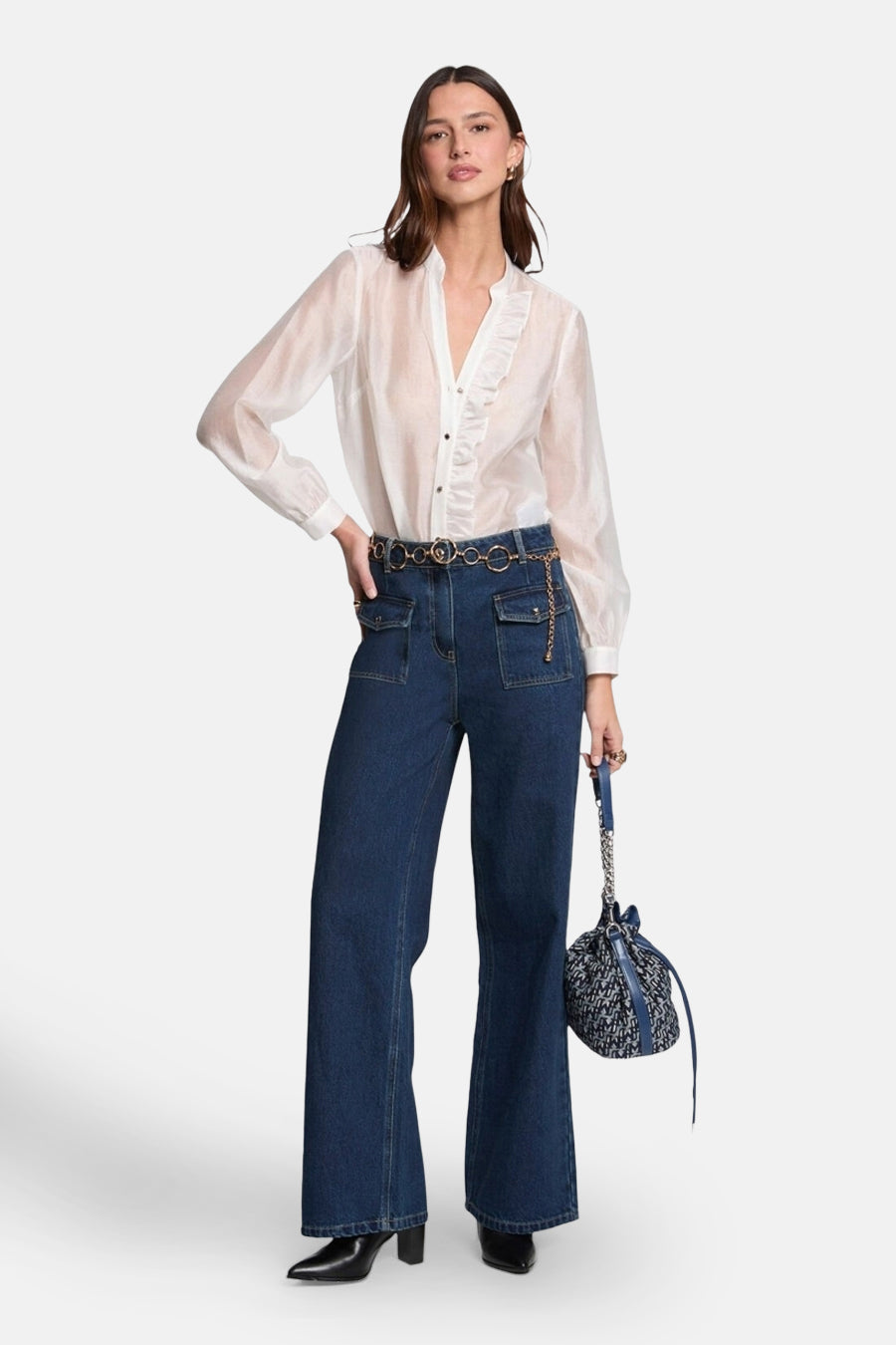 Chemise à manches longues - blanc - Morgan De Toi