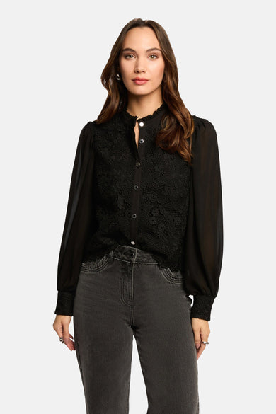 Chemise à manches longues - noir