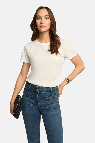 Top uni manche courte Blanc - Morgan De Toi
